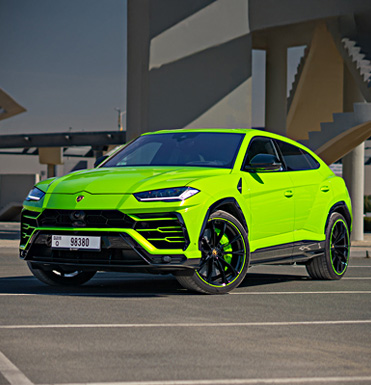 rent lamborghini urus green in dubai