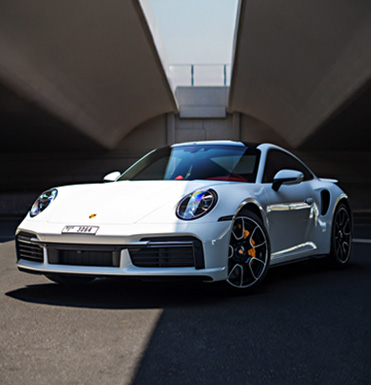 rent porsche 911 coupe white