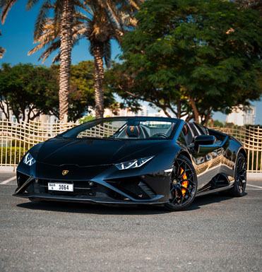 rent lamborghini huracar evo spyder in dubai